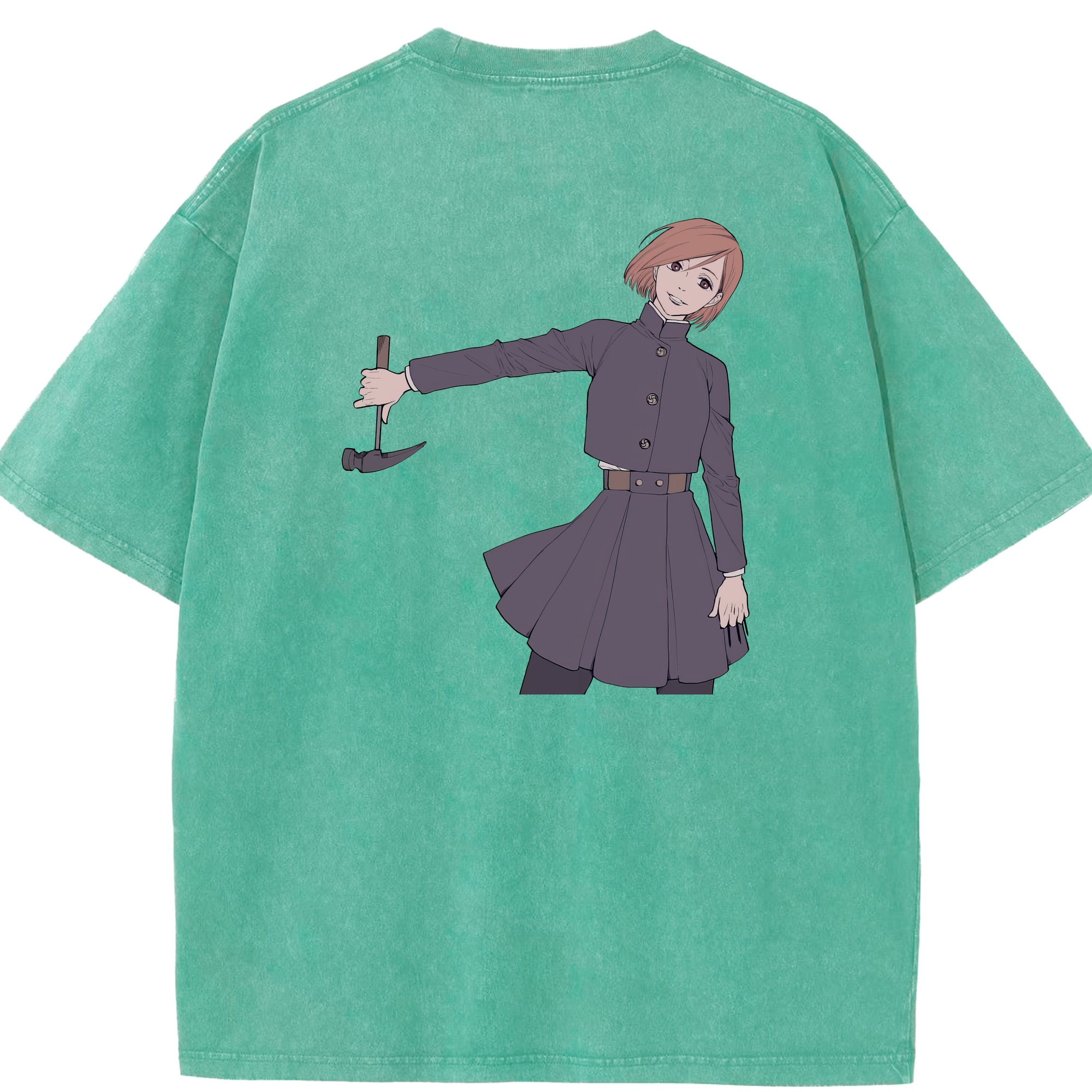 （画像用） 呪術廻戦 Jujutsu Kaisen 綿100% ヴィンテージ風 半袖Tシャツ（背面プリント）